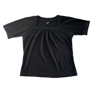 a.n.a Black Short Sleeve Women's Top size Medium